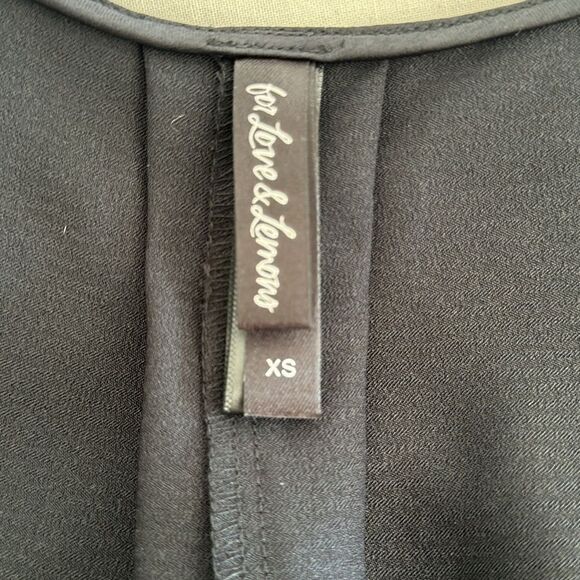 FOR LOVE & LEMONS Floral Trim Robe Black Size XS - Picture 7 of 13